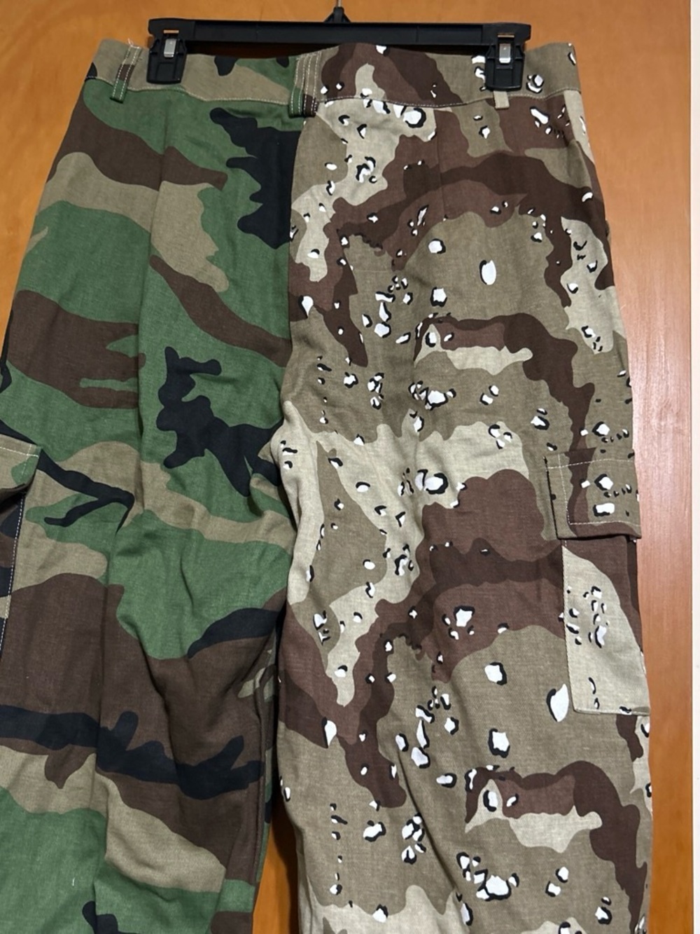 Men's Camo Cargo Pants - Green & Brown